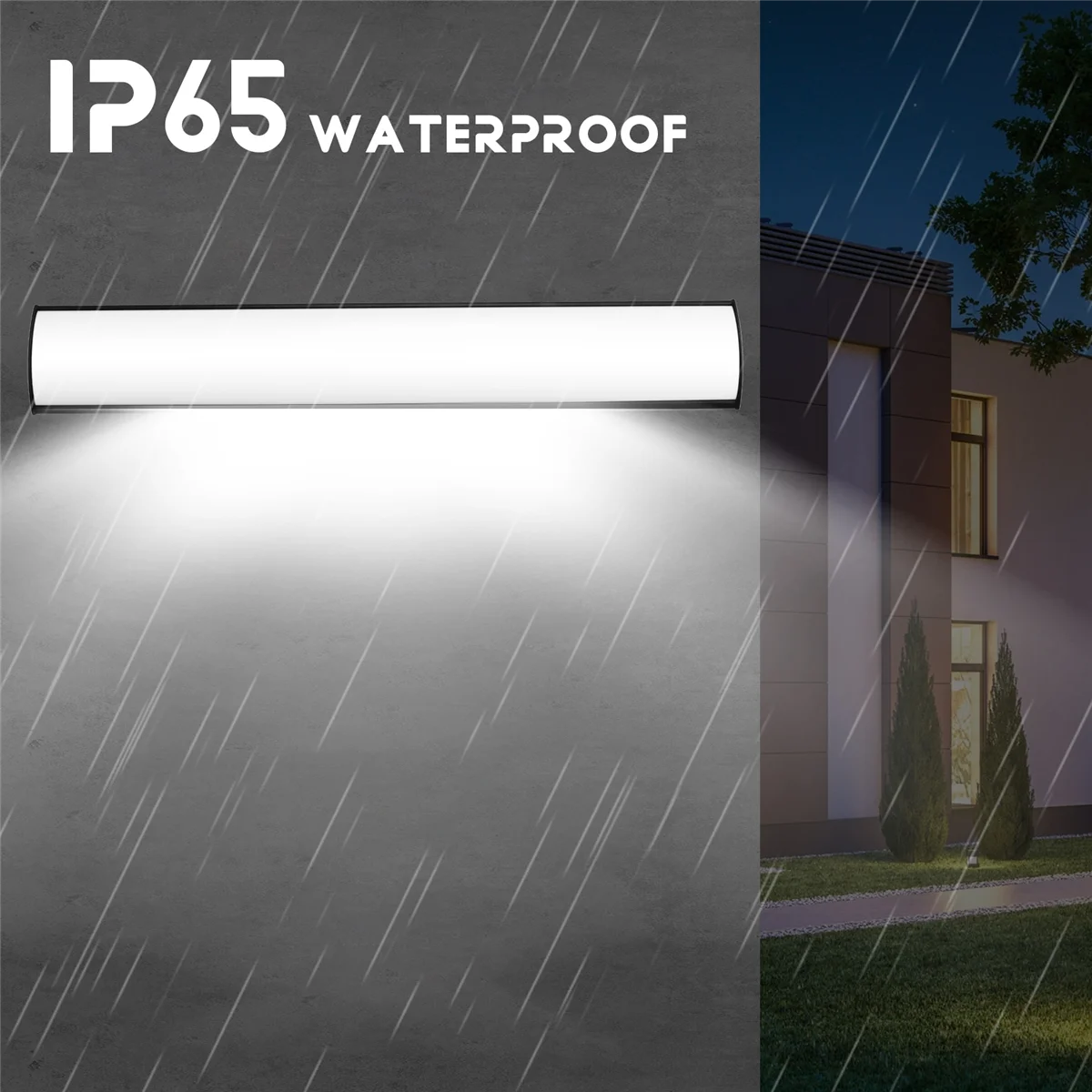 BAAU Long Strip Outdoor Patio Wall Lights Villa Porch Garden Patio Exterior Wall Lights Exterior Decorative