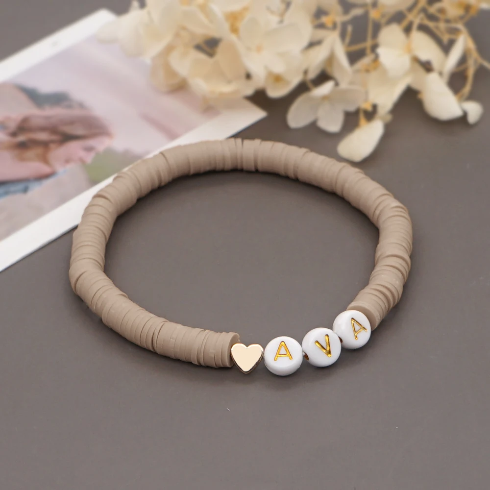 Sage Sandalwood Stacking Bracelets Name Bracelets Heishi Bracelets Wooden  Bracelets Custom Bracelets Gifts for Her - Etsy | Beaded jewelry, Custom  bracelets, Diy bracelet designs