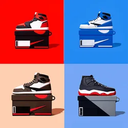 3D Sneakers Sport Shoes for AirPods Pro 2 Case Silicone Cartoon Cover for AirPods 1 2 Case for Airpods 3 Wireless Charging Box