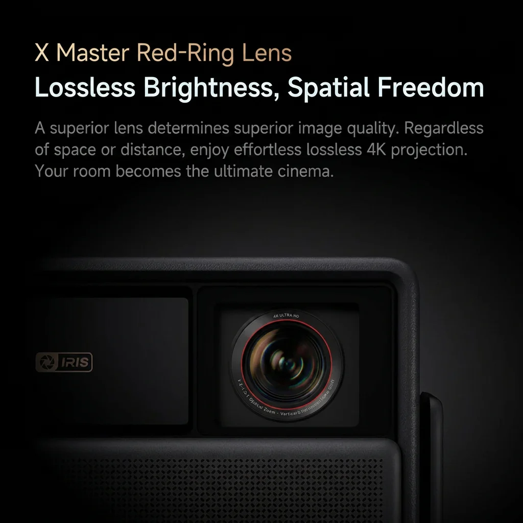 2026 XGIMI RS30 울트라 맥스 5500CVIA 4K 순수 삼색 레이저 프로젝터는 3D 재생, 7000:1 광학 줌 및 HDR 10+를 지원합니다.