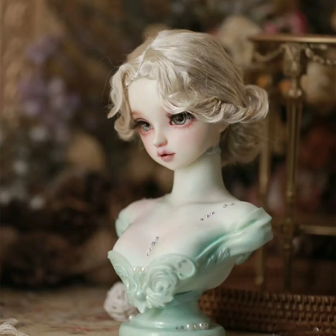 

European style bjd doll wig 1/3 gold silver brown white imitation mohair styling hair free shipping