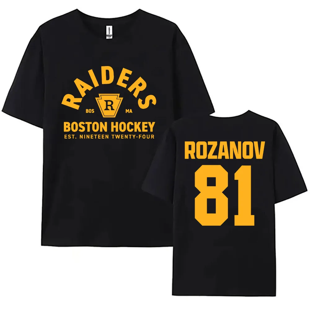 TV Heated Rivalry Llya Rozanov 81 Boston Raiders Tee Women Men Clothing Short Sleeve Fashion T-shirt Graphic Print Casual Top 1