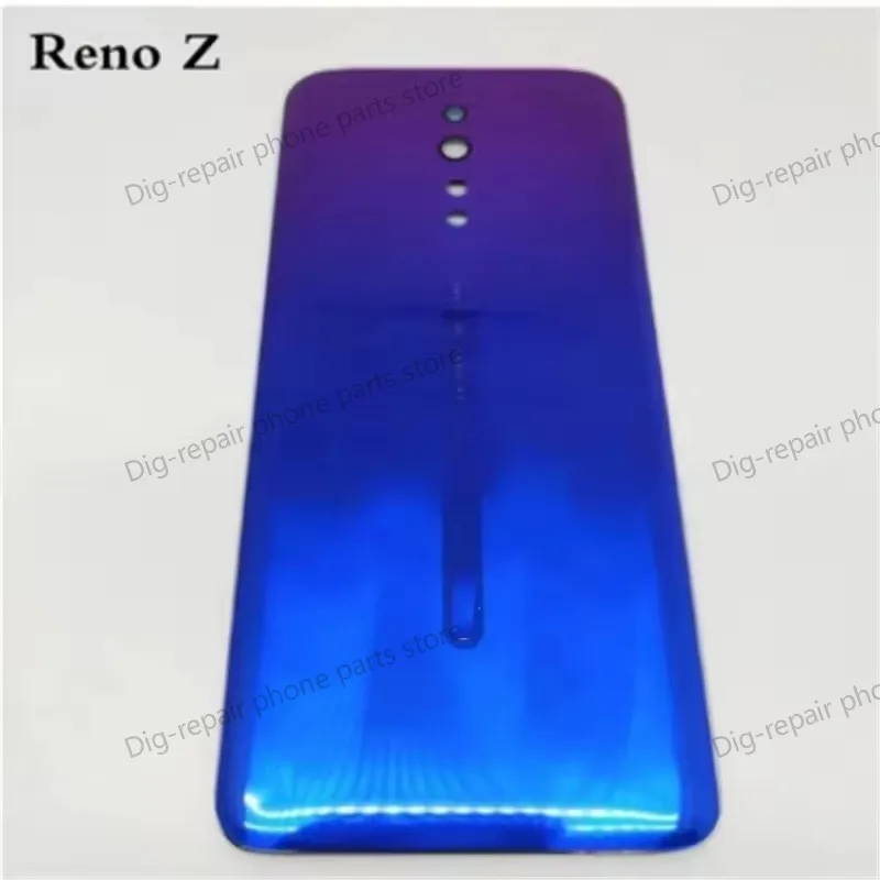 새로운 후면 배터리 커버 도어 하우징 케이스 후면 유리 수리 부품 Oppo Reno Z / Reno 2 / Reno 2Z Reno2 Z F 용