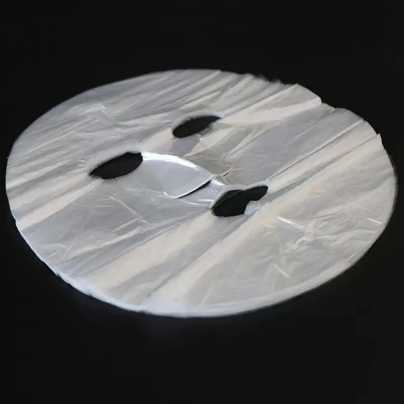 Transparent PE Disposable Face Mask Sheets for Beauty and Skin Care