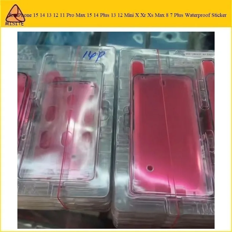 100Pcs Originale Lcd Frame Bezel Seal Tape Colla Adesivo Impermeabile Rosso Per Iphone 15 14 13 12 11 Pro Max 12 13 Mini X Xs