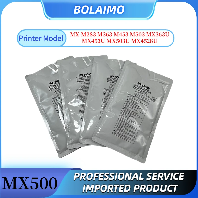 1PCS MX-500AV MX500 Developer Powder For Sharp MX-363U 453U 503U 363N 453N 503N 310G Compatible Black