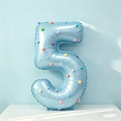 Vibrant Dot - Patterned Blue Balloons - Other (5)