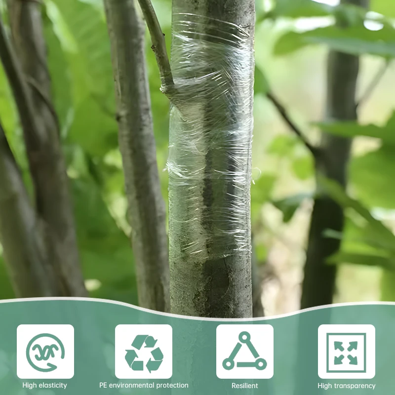 PE Grafting Tape Film Self-adhesive Garden Tree Plants Seedlings Vine Tomato Grafting Accessories Stretchable 2/3/4cm Width