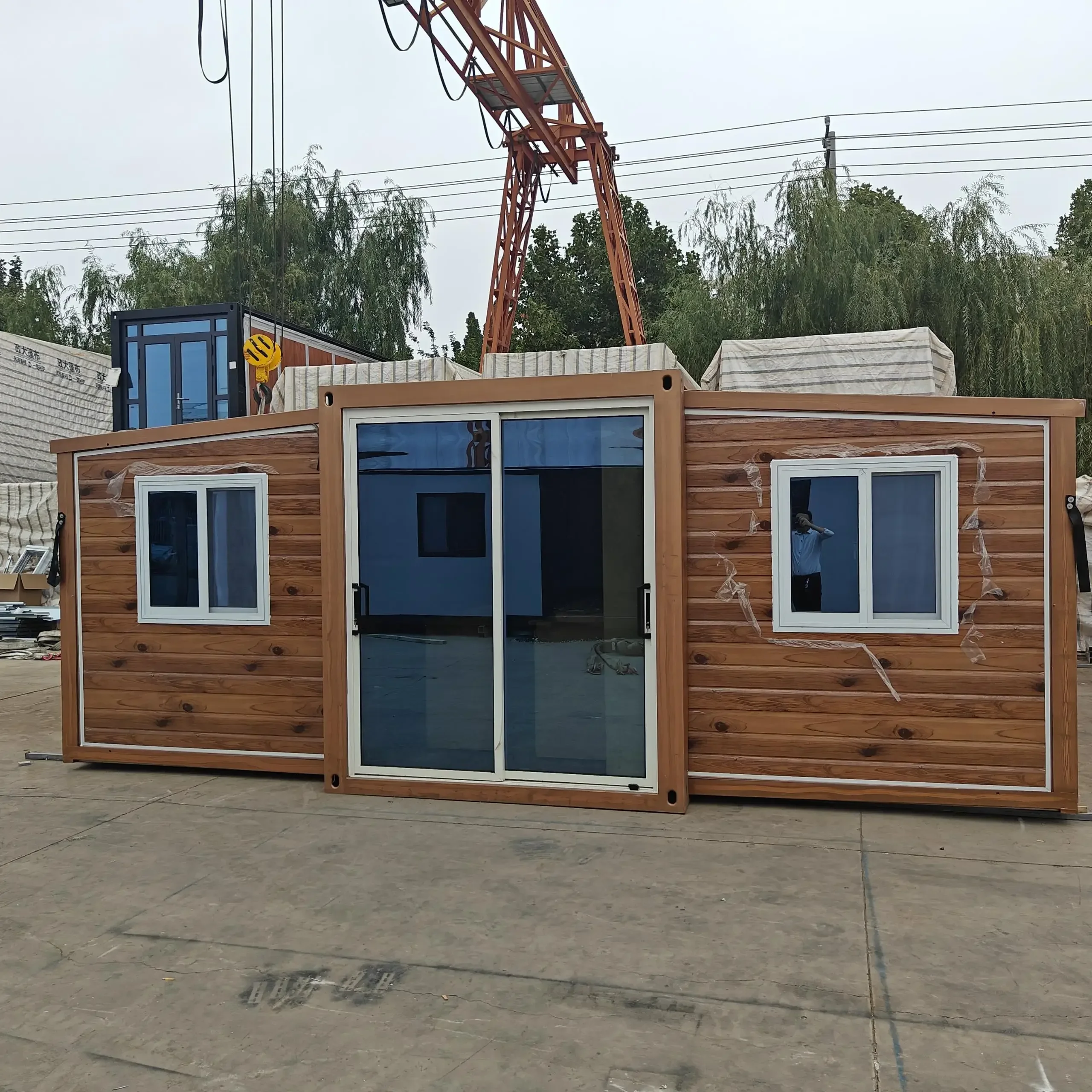 Custom Foldable container steel structure modular prefab mobile house