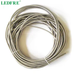 LEDFRE inside 6mm x outside 8mm High Quality Single lock  304 Stainless Steel  Cable Wire Wrap Tube