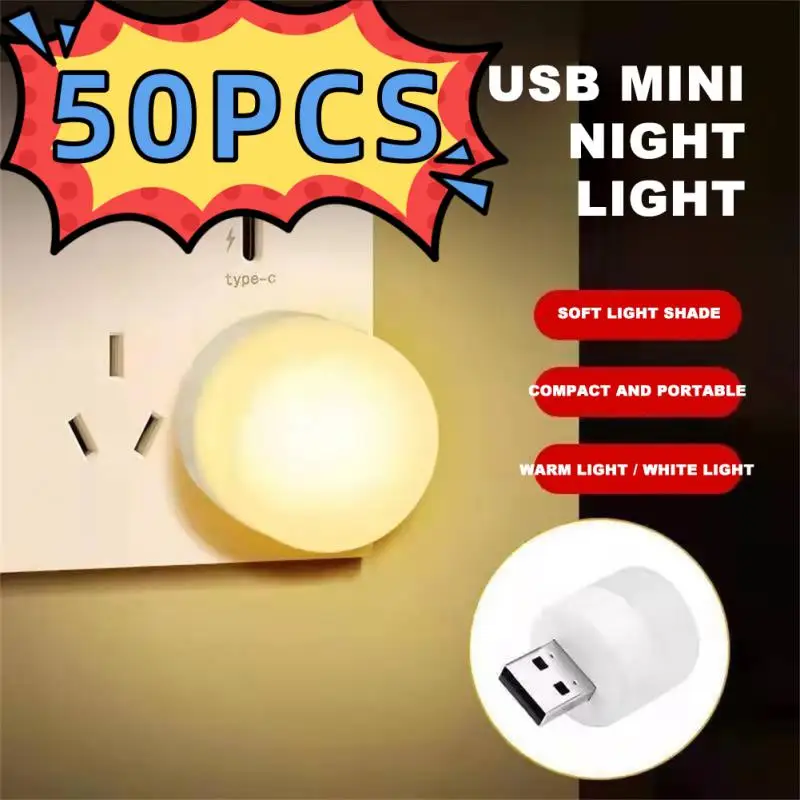 

50 шт., USB-ночник для чтения, с подключением к USB