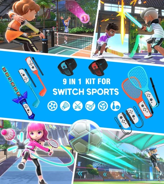 For Switch Sports Accessories Bundle Kit For Nintendo Switch Sport Game  Joycon Controller Ns Strap Wrist Dance Band Racket - Accessories -  AliExpress