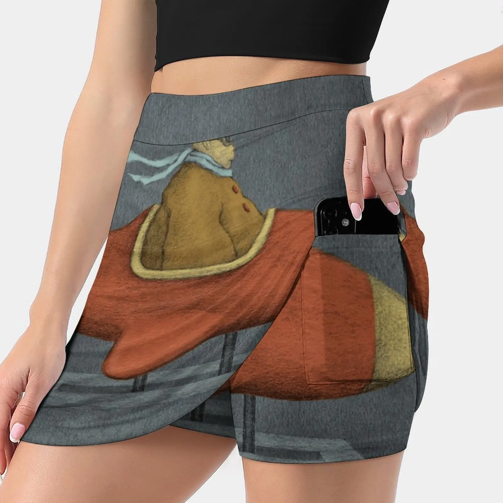 

Road To Nowhere-Triptych Panel No. 3 Korean Fashion Skirt Summer Skirts For Women Light Proof Trouser Skirt Graphite Ekah