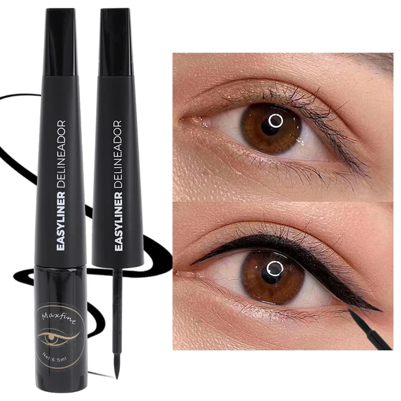 

Lasting Liquid Eyeliner Pencil Waterproof Quick Dry Smooth Black Brown Eye Liner Pen Sweatproof Easy To Wear Eyes Makeup Tools