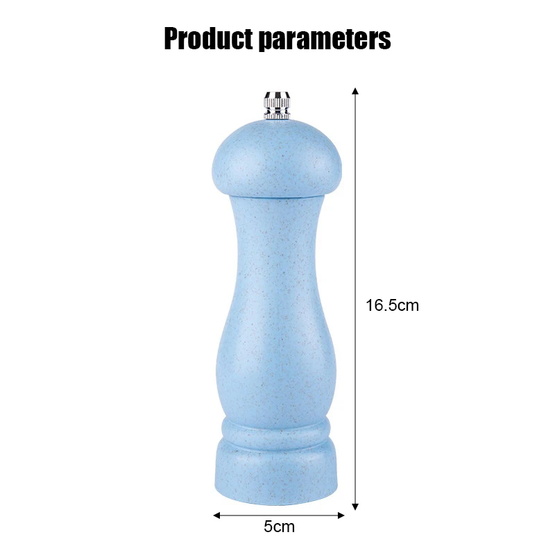 6inch Salt and Pepper Grinder, Solid Wood Spice Pepper Mill with Strong Adjustable Ceramic Grinder Kitchen Cooking Tools