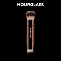 Hourglass Makeup Brush- No.26 Double Head Retractable Foundation Brush Fiber Smudge Face Makeup Brush 1
