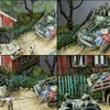 Scale 1:35 Wooden Fence Model Rails Scene Materials for Diy Model Making Military Building Landscape Layout Diorama Kits 6