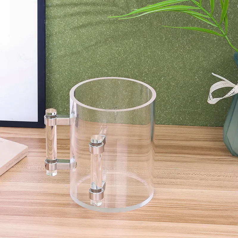 New Clear Acrylic Round Lucite Jewish Washing Cup Judaica Hand Wash Cup with Two Acrylic Handles for Jewish Wholesale 3