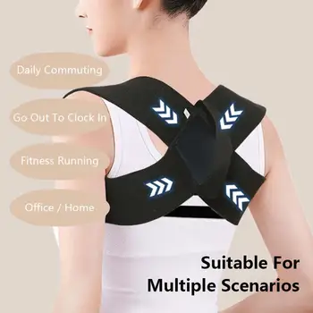 Back Posture Corrector Clavicle Spine Back Belt Adjustable Unisex Upper Back Shoulder Lumbar Posture Correction Body Shaping 1