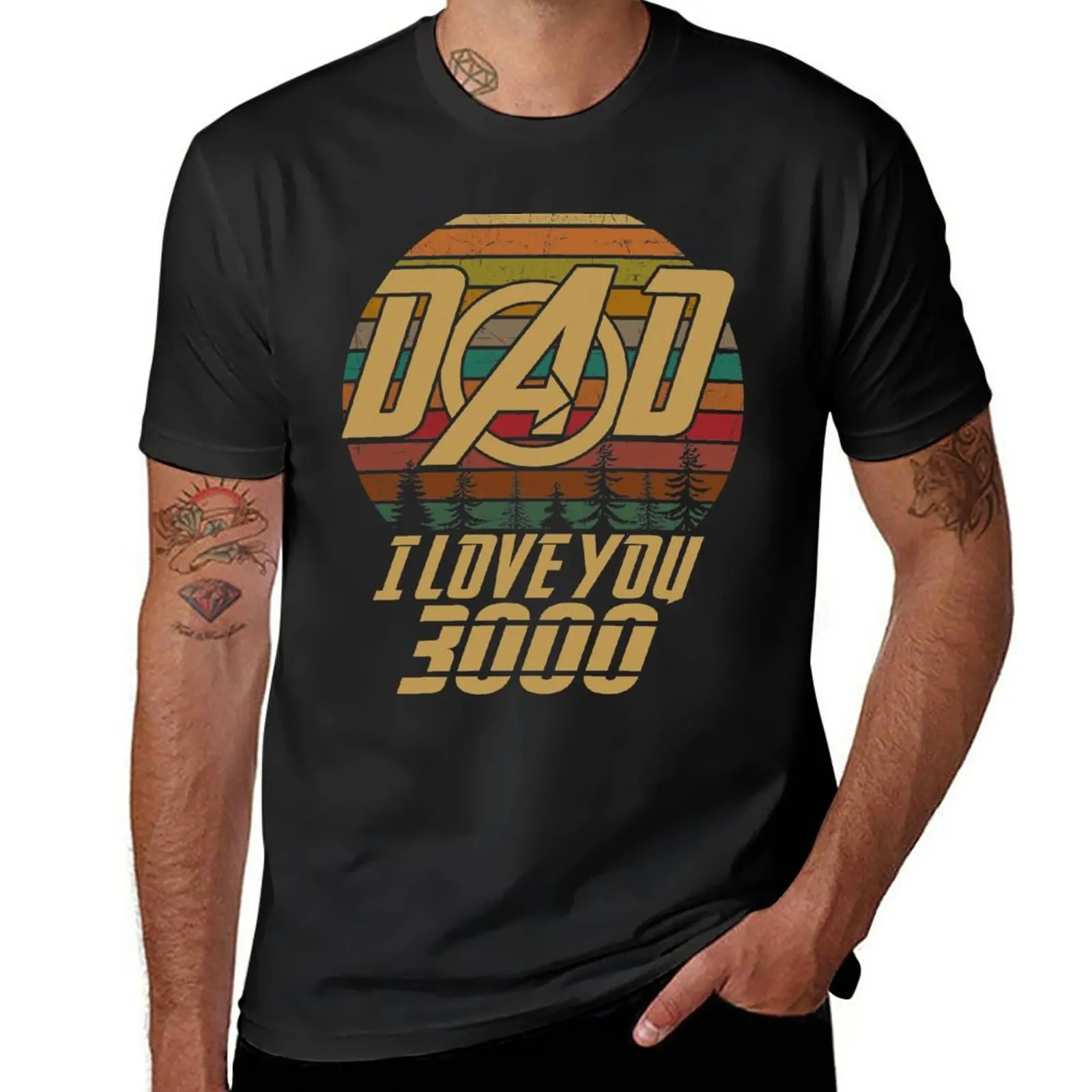 

New Retro Dad I Love You 3000 T-Shirt Short sleeve summer tops tops men clothings