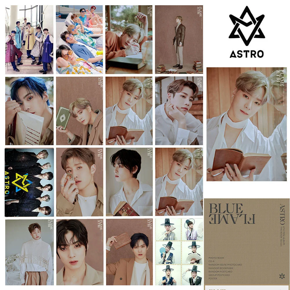 

Kpop ASTRO Photo Card GATEWAY Albums FLAME LOMO Card JINJIN MJ Yoon SanHa Moon Bin Cha EunWoo Postcards Fans Gifts Collection