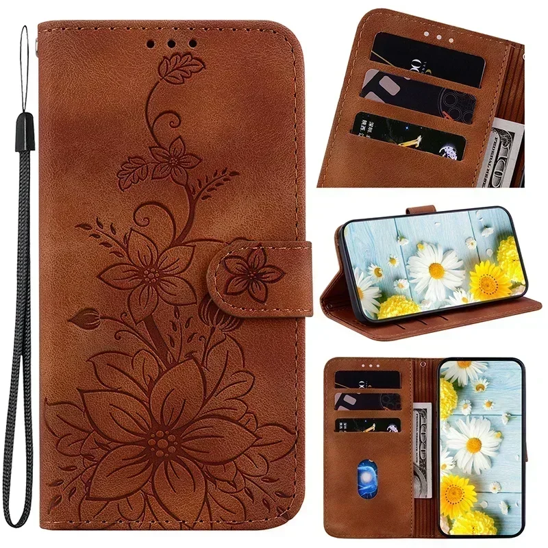 thumbnail image 1 of Funda de cuero para teléfono Samsung Galaxy A55 A54 A53 A52 A35 A34 A42 A32 A25 A24 A23 A22 A14 A15 A12 A16 5G Funda tipo billetera con ranura para tarjetas, 1 of 5