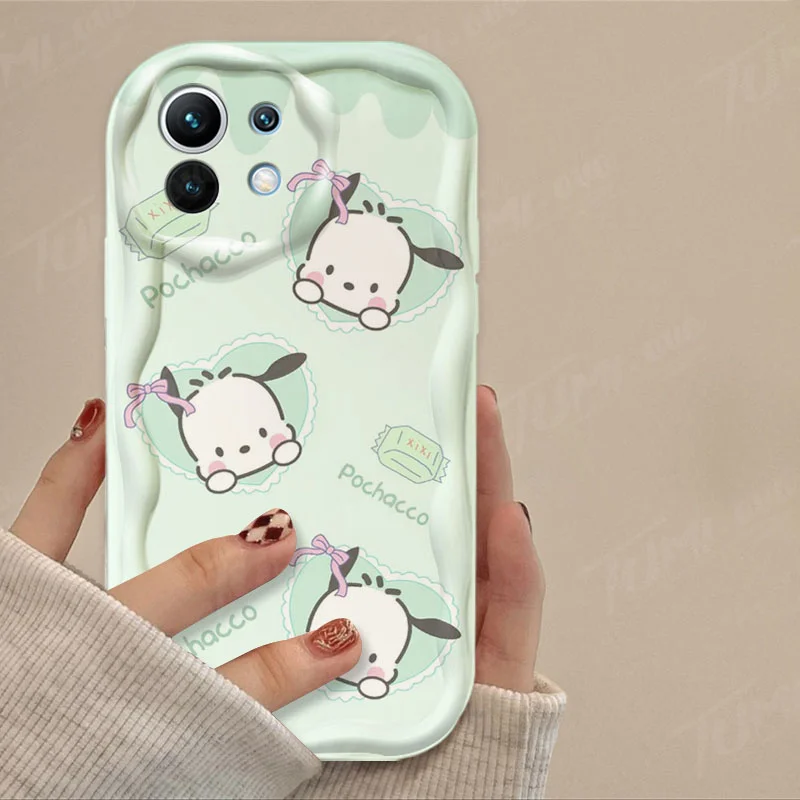 thumbnail image 1 of Hello Kitty Cinnamoroll Wave Case For Xiaomi Mi 13T Pro 12T 11 Lite 5G NE 11i 12 13 10T 10i POCO X3 Pro NFC X4 GT X6 X5 F3 F4 F5, 1 of 5