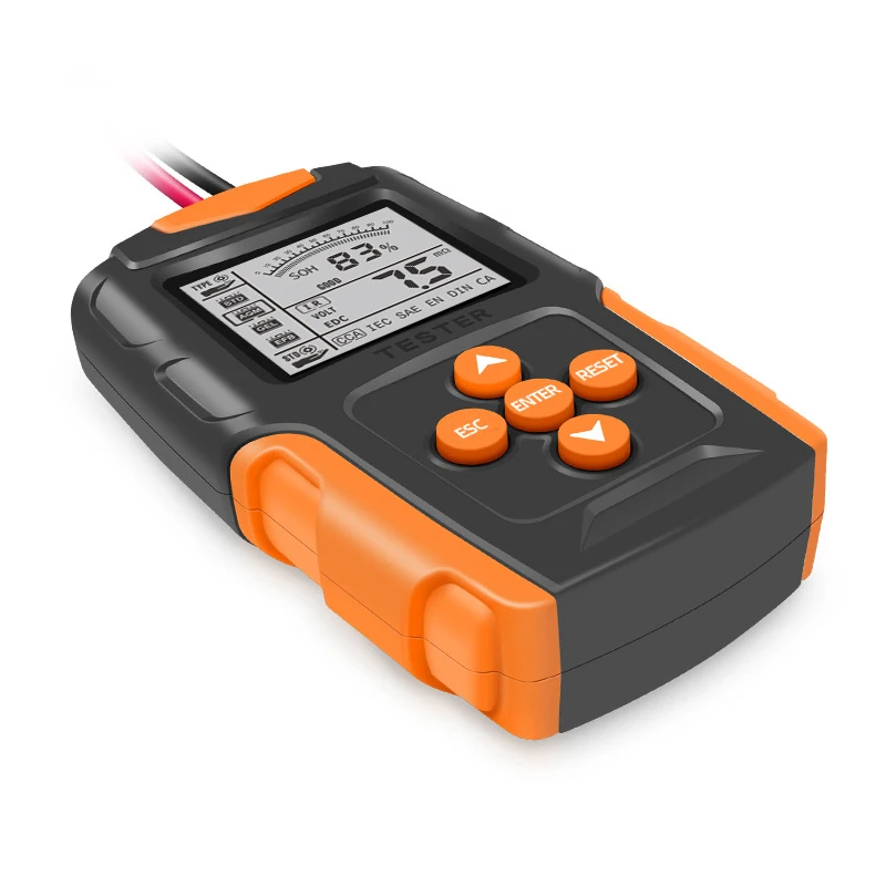 FOXSUR 12V digital Battery Analyzer car battery tester Professional Diagnostic Tool for lead-Acid battery CCA IR SOH measurement