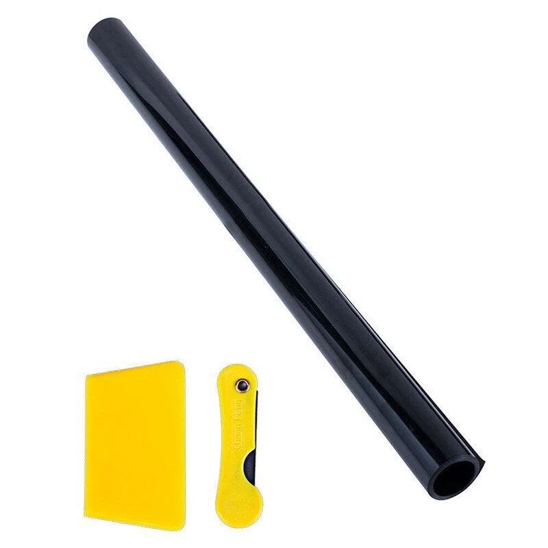 Film Teinté Pour Vitres Auto - UNBRANDED - 50cm X 300cm - Très Noir 20% - Protection Solaire Efficace - Auto
