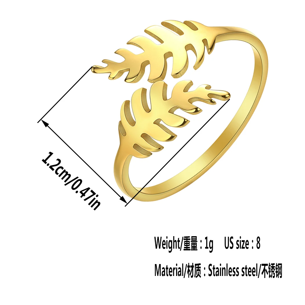 Anillo Geométrico de Flor y Hoja Vintage (Acero Inoxidable Dorado) S9a50f15b34d5413a9275feb356fd1b97s