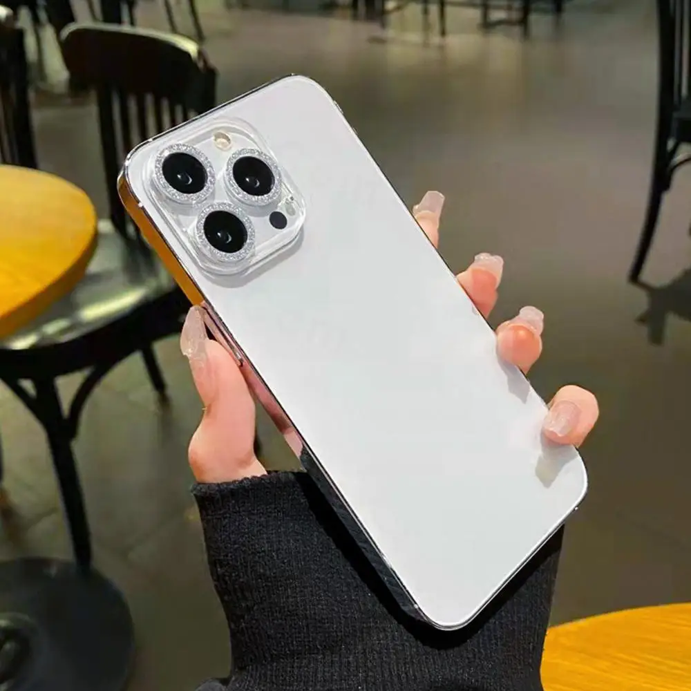 Bling Glitter Kameraobjektivschutz für iPhone 16 Pro Max gehärtetes Glas iPhone 15 11 13 14 Plus 12 Mini Objektivschutz_voghion.com