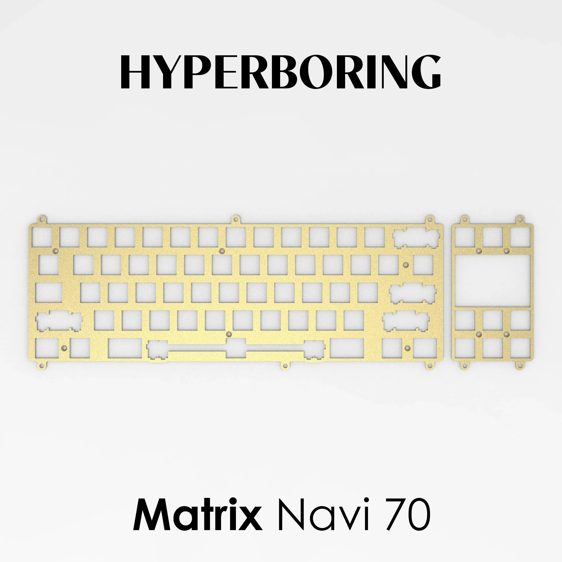 Martix Navi keyboard PC FR4 ( for plate-mounted stabiliser type