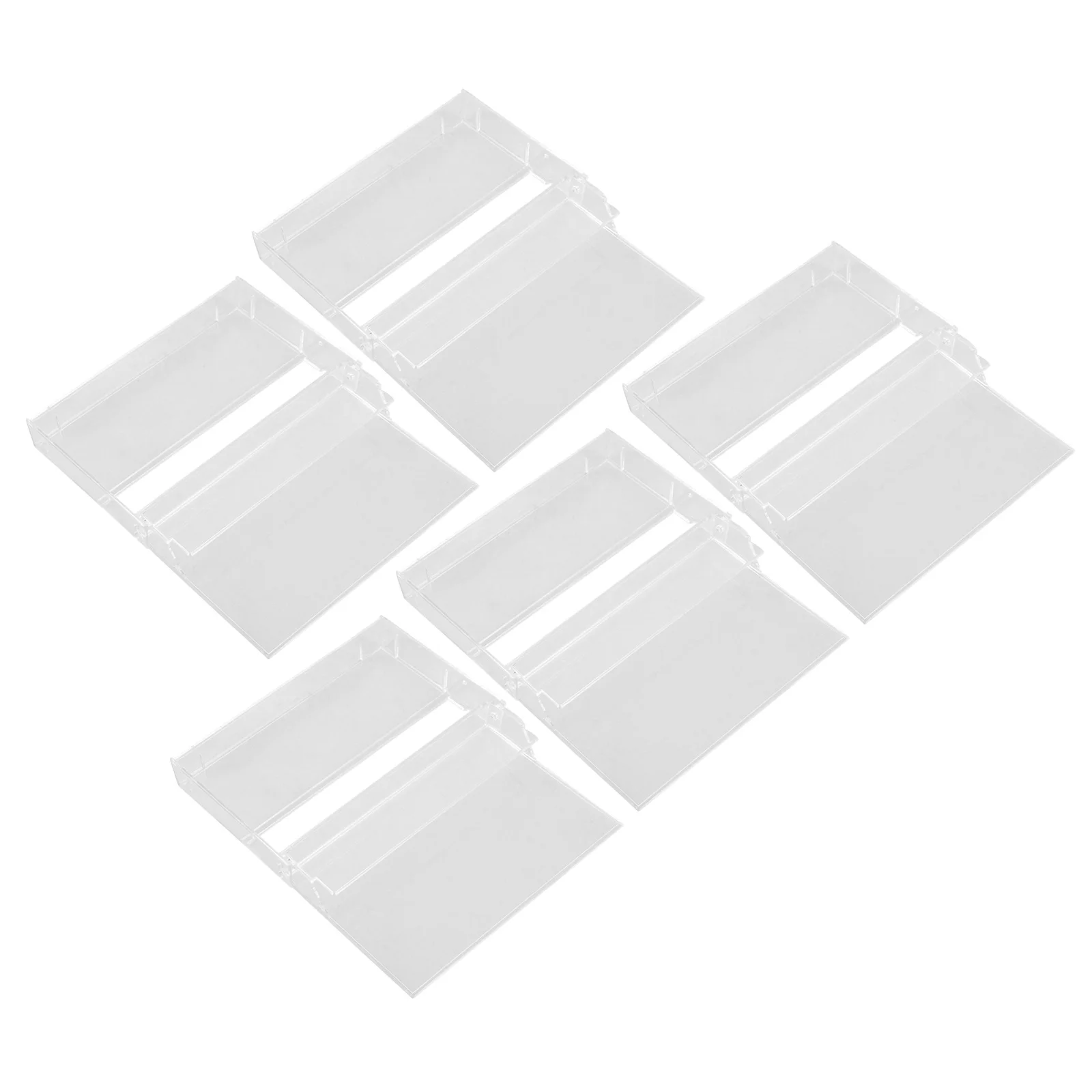 5pcs Cassette Tape Case Transparent Sturdy Dustproof Audio Boxes Collector DJ Storage Retro Music Preservation