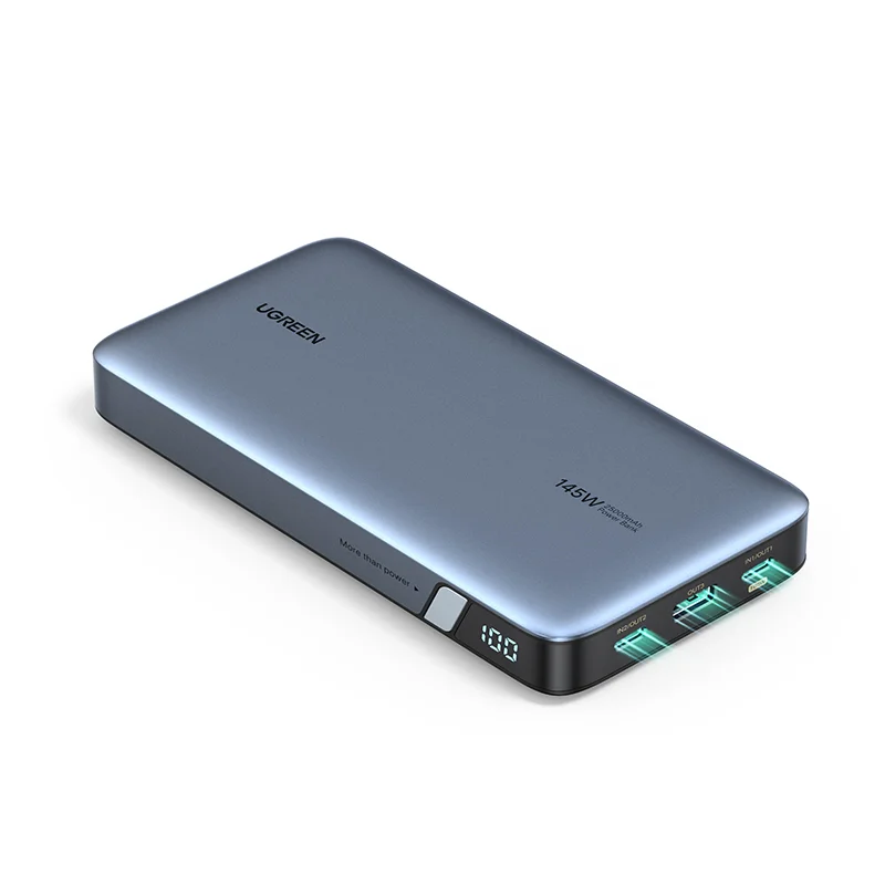 UGREEN 145W Power Bank 25000mAh Portable Charger USB C 3-Port PD3.0 Battery  Pack