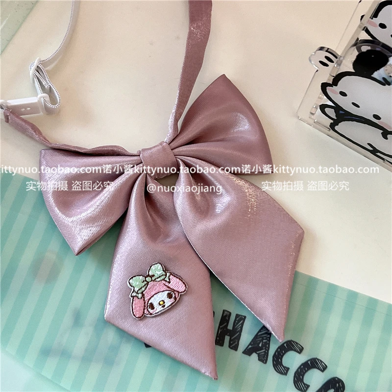 Mode Kawaii Cinnamoroll Ma mélodie Kuromi Peluche Bow Bandeau Sanrio Anime  Mignon Maquillage Lavage Anneau de Cheveux Accessoires Cadeaux Z