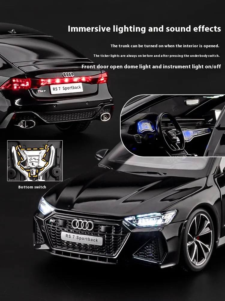 1:18 AUDI RS7 Sportback Four Door Coupe Remote Control Alloy