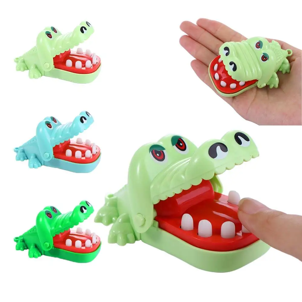 

Children Gift Novelty Toys With Keychain Biting Hand Alligator Dentist Gags Toy Crocodile Toys Bite Finger Game Crocodile Mouth