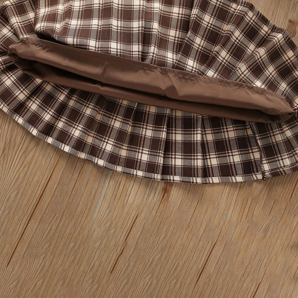 Girls Knitted Pullover Pleated Skirt Sweater Set