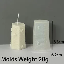Honeycomb Silicone Mold for 3D Candle and Soap Crafting (Hexagonal)