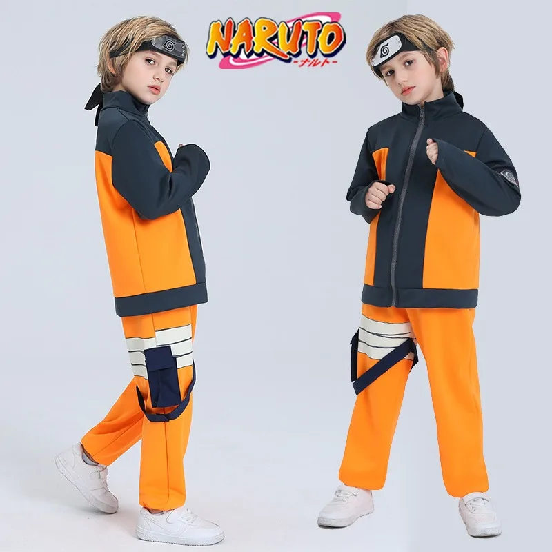 AnimeNarutoCosplayCostumesforChildrenBoyYouthTeenagersUzumaki