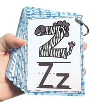 Children's 26 Letters ABC Alphabet Phonics Flashcards Pocket Word Cards for Kids Baby Early Childhood English Learning Toys 2