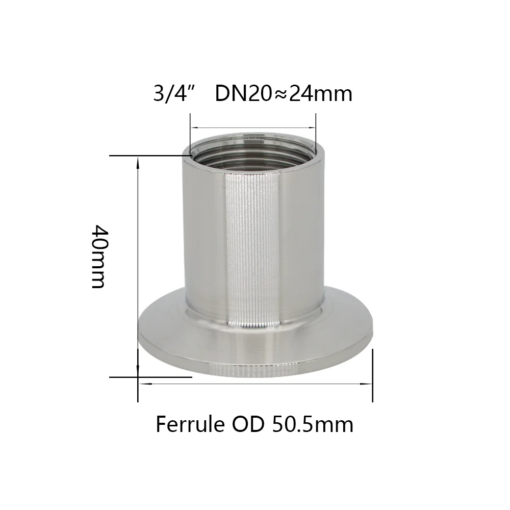 YQBS Sanitary Female Threaded Pipe Fitting 1.5" 2" TRI Clamp 1/4&rdquo; 3/8&ldquo; 1/2&ldquo; 3/4&rdquo; Female Thread hose pipe fitting,pipe fitting,water pipe fitting