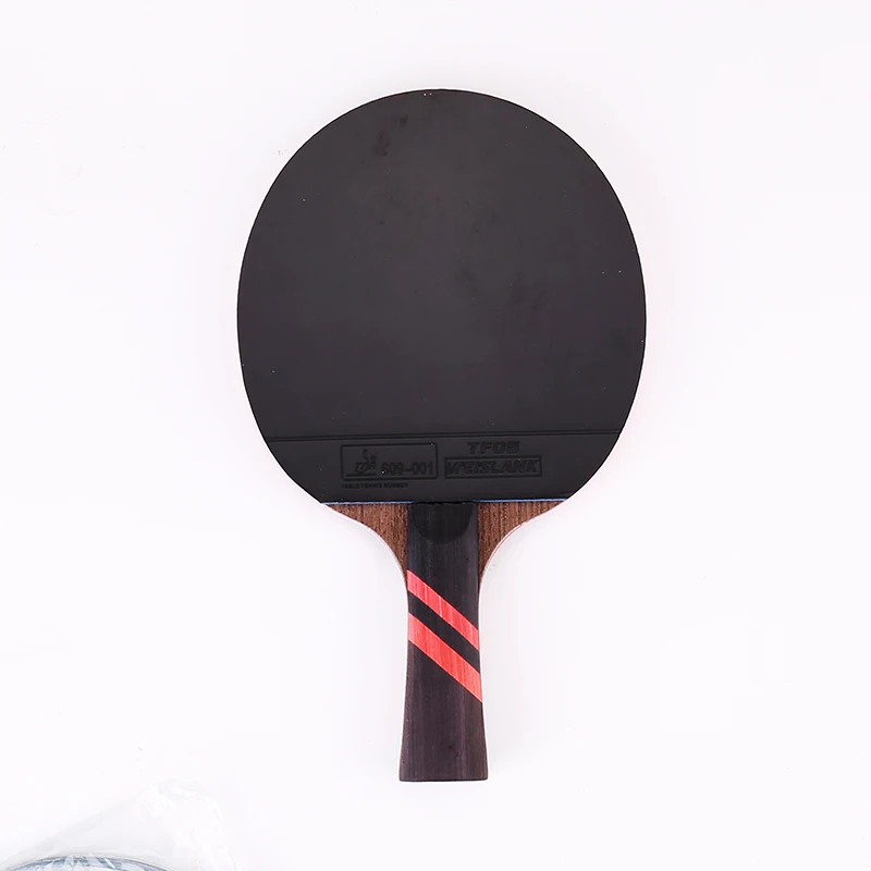 Carbon Fiber Blade Table Tennis Racket Double Face Pimples In Ping Pong Paddle Racket Set table tennis racket