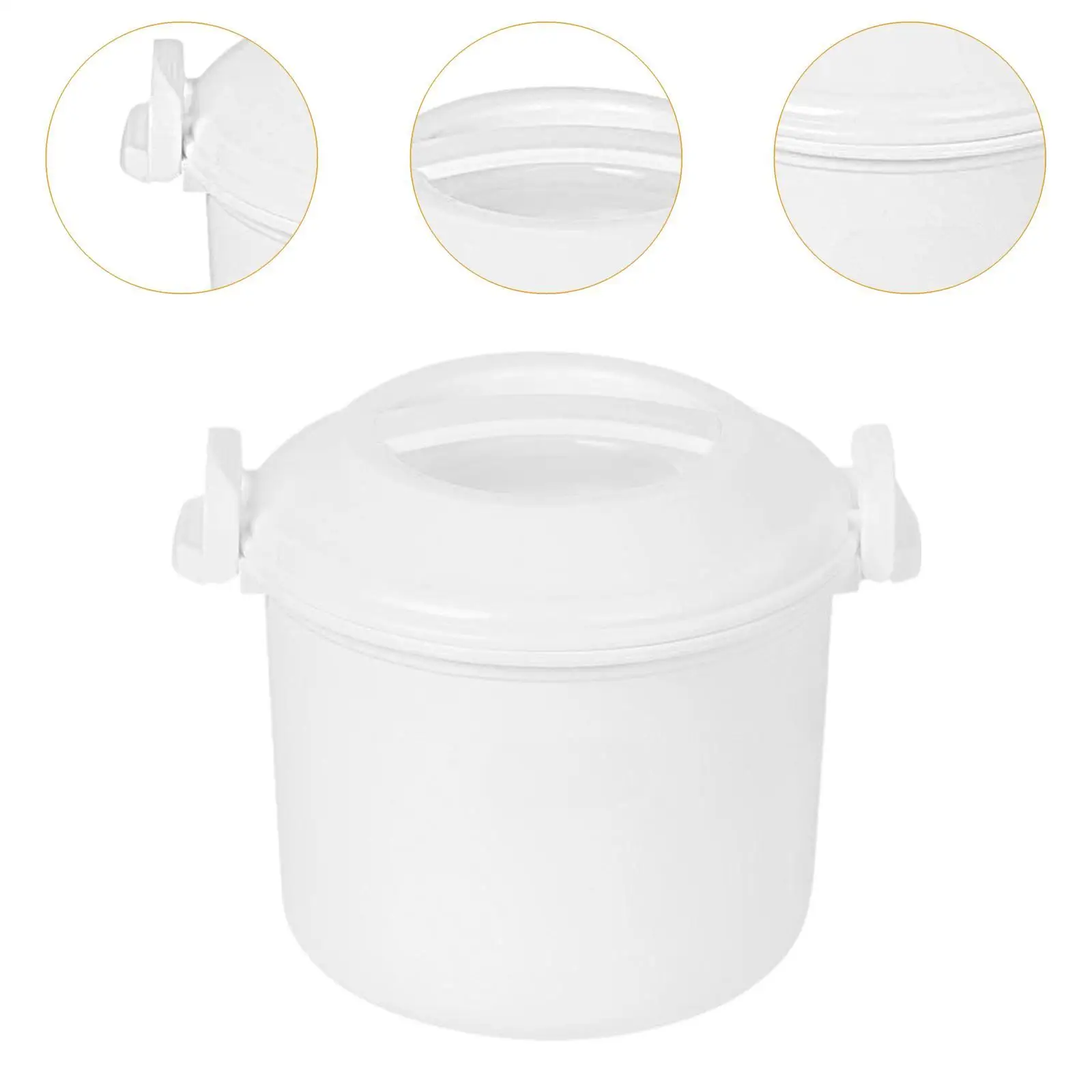 Rice Cooker,Microwave Rice Maker,Microwave Tools,Cookware,Nonstick 2L Microwave Steamer Cooker,Pasta Cooker for Oatmeal Ramen 5