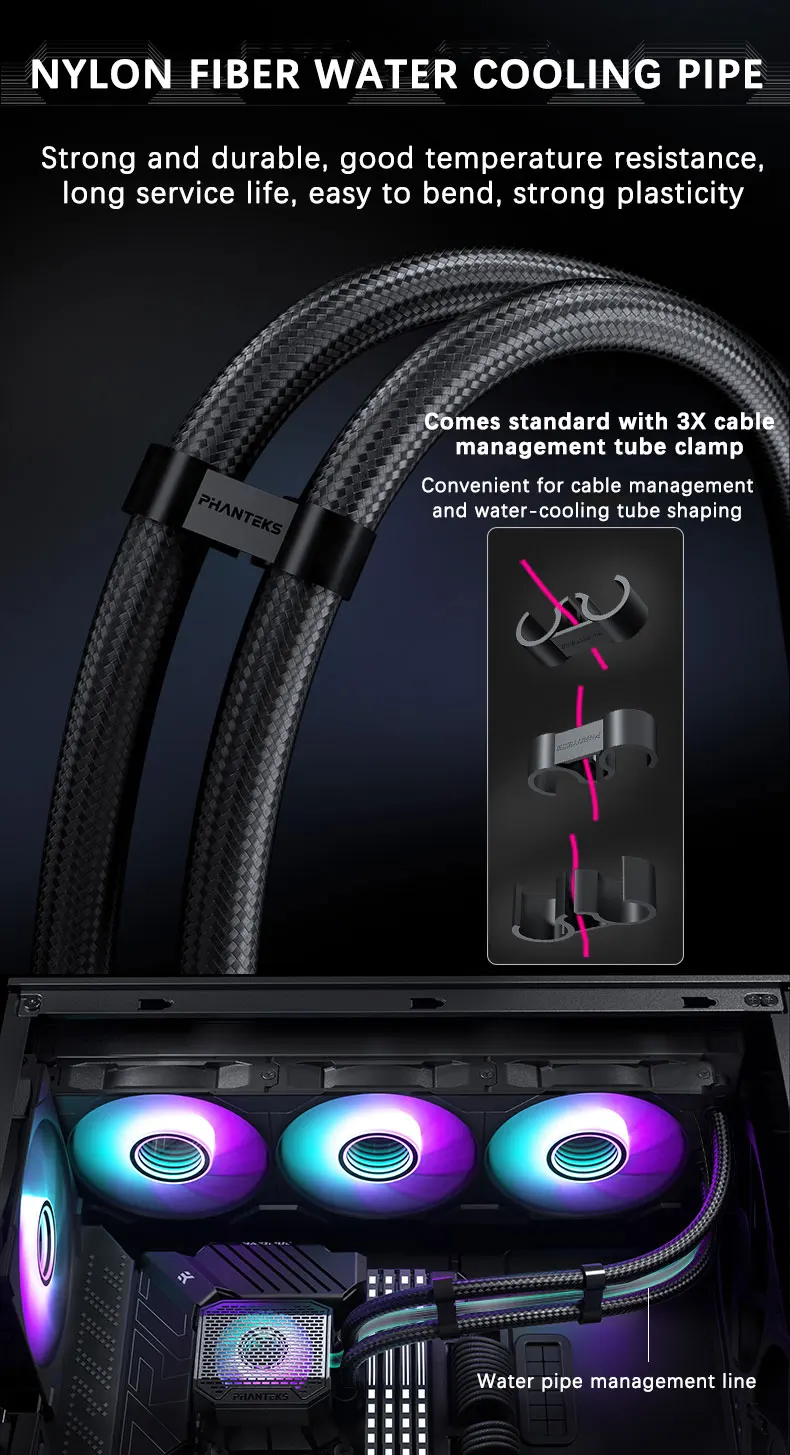 Liquid CPU Cooler BOS|VRM|RAM Assisted Cooling Support LGA1700/1851 AMD AM4/AM5