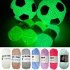 2025 Novel Functional Yarn Glow In The Dark Polyester Luminous Chunky Yarn 2mm for Hand Knitting Carpet Sweater Hat Wool Yarn 2