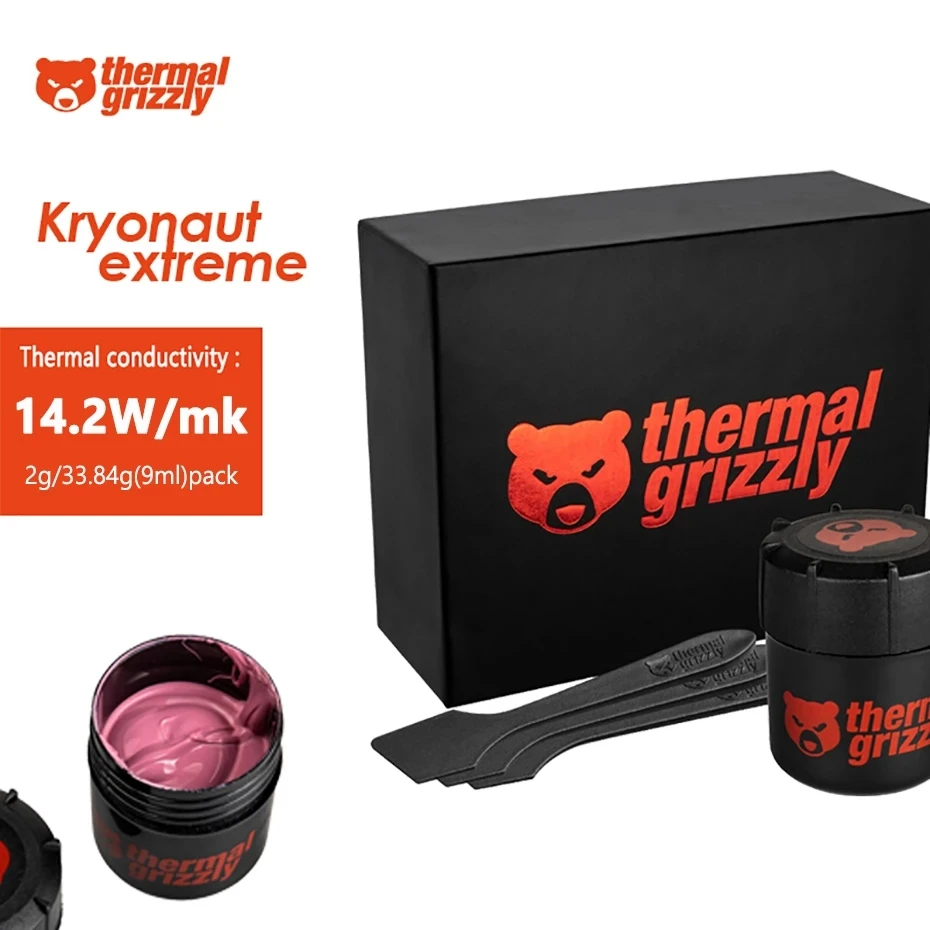 Thermal Grizzly Kryonaut Extreme KE Thermal Grease 14 2W MK CPU GPU thermal-grizzly-kryonaut-extreme-ke-thermal-grease-14-2w-mk-cpu-gpu
