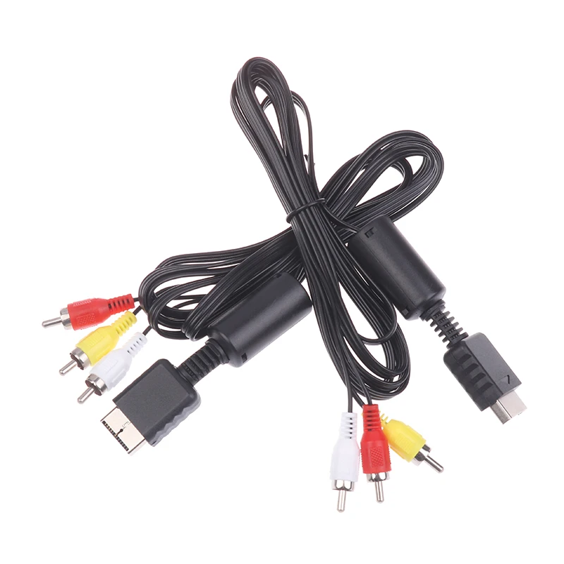 콘솔 오디오 비디오용 새로운 1/2/3Pcs AV 케이블 LCD 모니터 TV 와이어 변환기 어댑터에 게임 플레이어를 연결하는 연장 코드