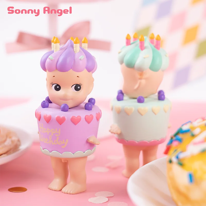 

Sonny Angel Birthday Cake Series 2017 Blind Box Toys Mystery Box Original Action Figure Mystere Cute Doll Kawaii Model Gift