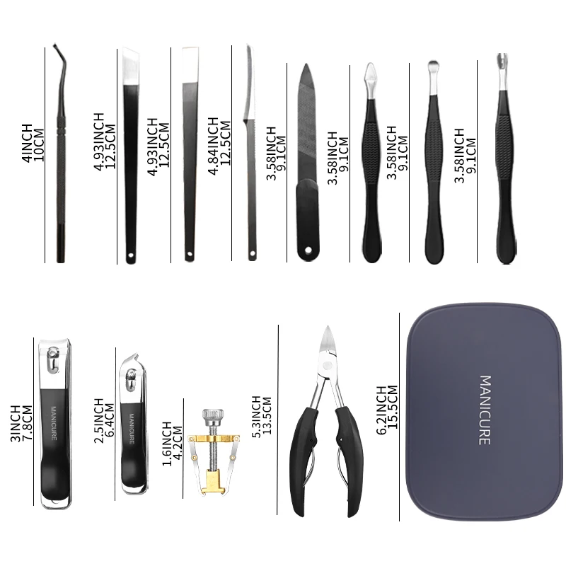 Nail Clipper Set 12-piece For Women And Men